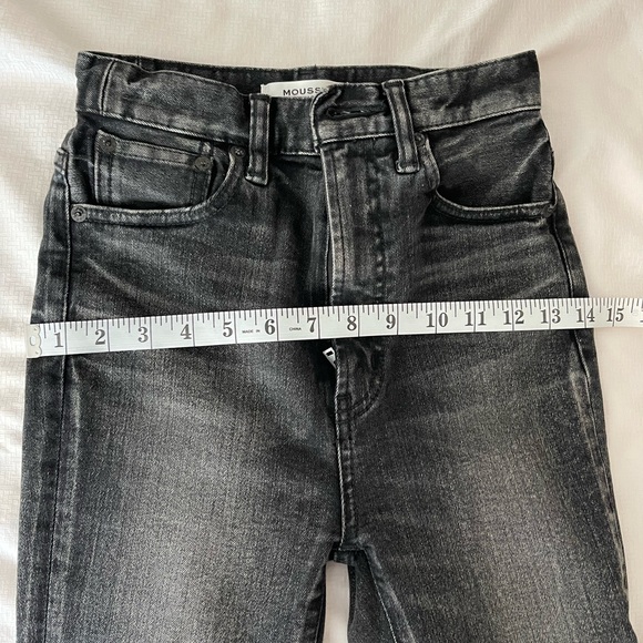 NWOT Moussy Vintage Fleetwood Rebirth Skinny high rise Jeans in Black - Picture 6 of 7